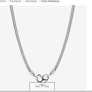 Pandora Moments Studded Chain Necklace
